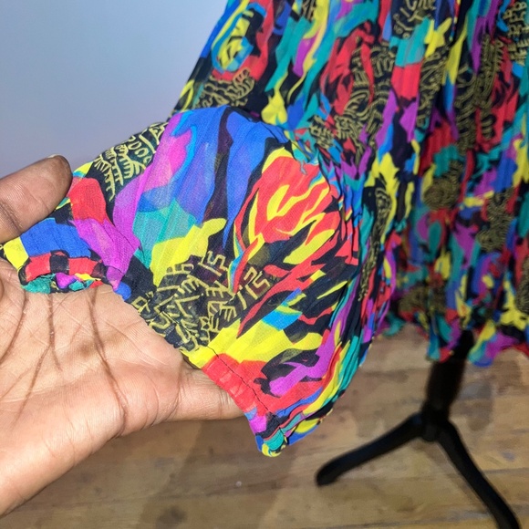 Diane Freis colorful, sheer cardigan - Picture 5 of 13